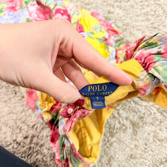 Polo Ralph Lauren Floral Girls Dress Size 5 - Picture 3 of 3